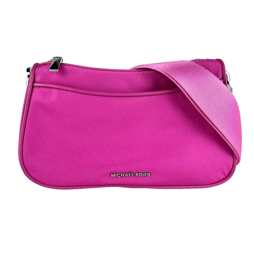 Michael Kors Crossbody Shoulder Bag, Nylon, Magenta Silver, Women's, z10404